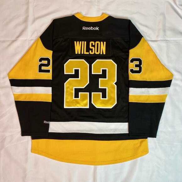 2016-2017 SCOTT WILSON #23 Pittsburgh Penguins Reebok NHL Hockey Jersey Size XXL - Picture 1 of 9